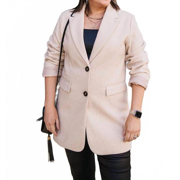 NEW B.YOUNG blazer coat in natural - Picture 1 of 5